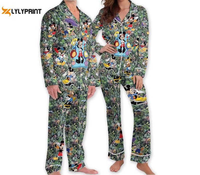 Magical Disney Mickey Pajama Set For The Whole Family – Perfect For Disneyland Adventures! 1