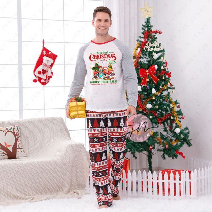 Disney Mickey Tree Farm Funny Family Christmas Pajamas – Perfect Holiday Outfits!