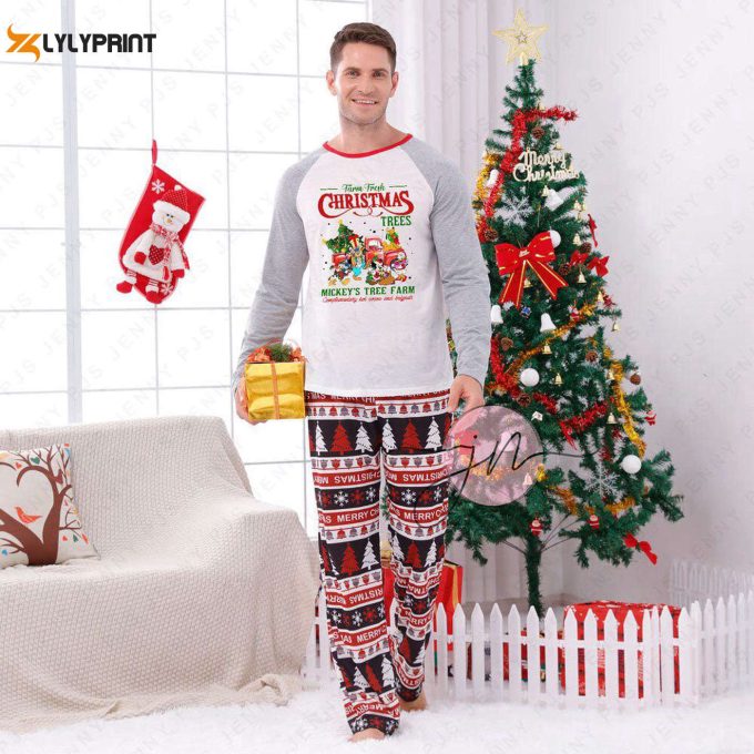 Disney Mickey Tree Farm Funny Family Christmas Pajamas – Perfect Holiday Outfits!