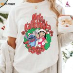 Disneyland Stitch Lilo Mele Kalikimaka Christmas Sweatshirt – Festive Stitch Shirt for Merry Christmas & Holiday Party