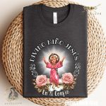 Sacred Divino Nino Jesus Tee: Catholic Christian Clothing for Church Wear – Divine Holy Child Tshirt