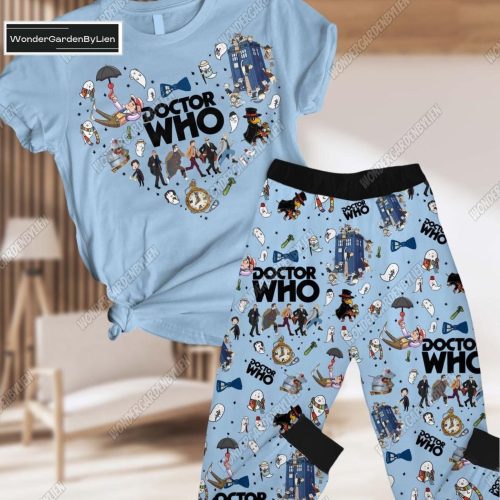 Doctor Who T-Shirt & Pants Set: Tardis 3D PJs Costume Perfect Gift for TV Series & Movie Lovers