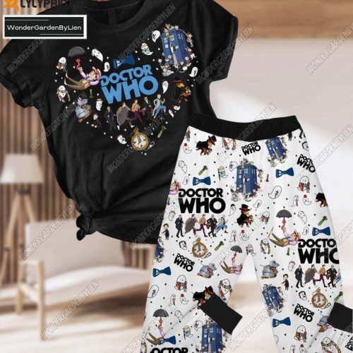 Doctor Who T-Shirt & Pants Set: Tardis 3D PJs Costume Perfect Gift for TV Series & Movie Lovers