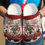 Dog Christmas Truck Gift: Classic Water Rubber Clog Crocs-Shoes for Fans Dog Christmas Truck Gift: Classic Water Rubber Clog Crocs-Shoes for Fans