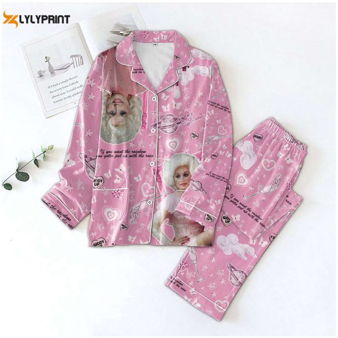 Dolly Parton Button Down Pajamas Set – Perfect Women S Christmas Gift