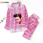 Elvis Presley Button Down Pajamas Set – Perfect Gift for Women – Christmas Delight