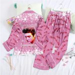 Elvis Presley Button Down Pajamas Set – Perfect Gift for Women – Christmas Delight