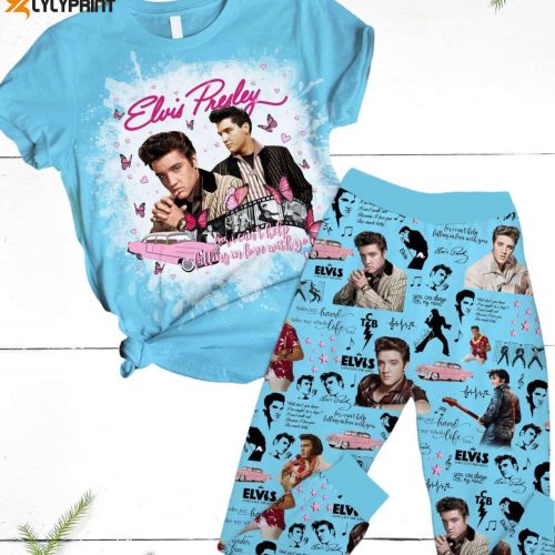 Elvis Presley Pajama Set: King of Rock & Roll Shirt Memories & Christmas PJs for Women