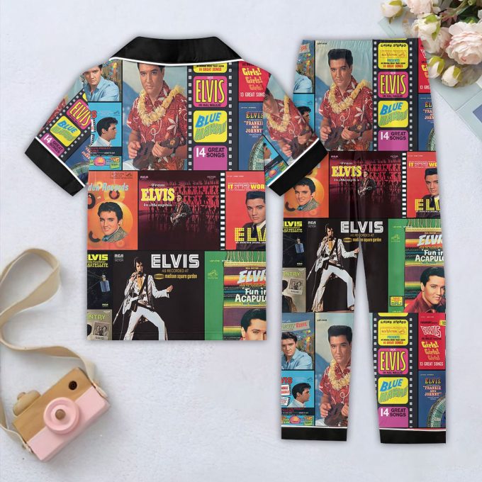 Elvis Presley Women Short Sleeve Pajamas Set – Perfect Christmas Gift For Women