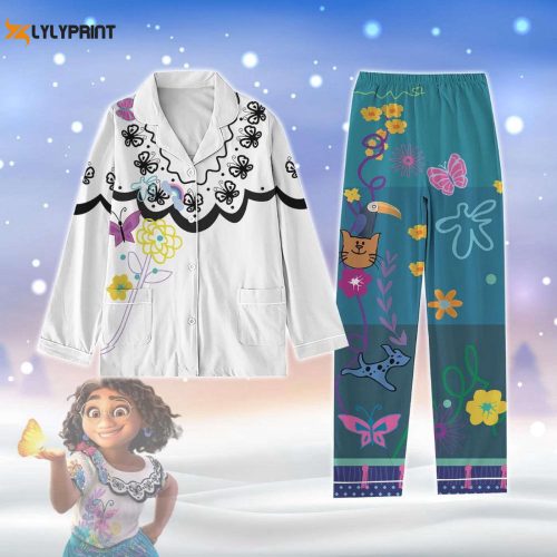 Enchanto Mirable Pajamas Set: Disney Movie Holiday & Christmas Cartoon Shirt – Perfect Gift for Her