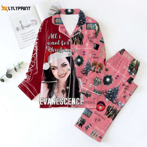 Get Festive with Evanesce Super Junior Christmas Button Down Pajamas LA