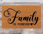 Personalized Family Rug: Perfect Christmas & Wedding Gift Home Decor – Last Name Doormat & Anniversary Keepsake