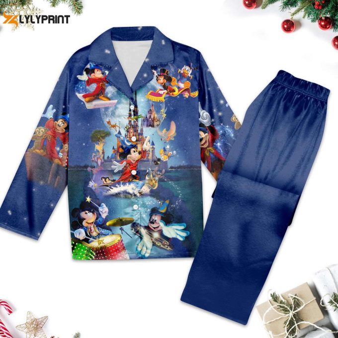 Fantasy Mickey Mouse Pajamas &Amp;Amp; Shirt: Cartoon Women Pajama Set For Summer Family Trip Magic Kingdom Gift