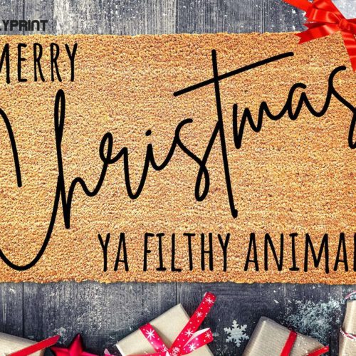 Get Festive with a Funny Christmas Doormat - Merry Christmas Welcome Mat