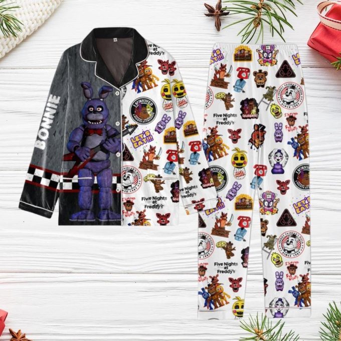 Spooky Five Nights At Freddy S Holiday Pajamas Set – Perfect Halloween Party Gift For Him 2024