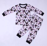 Floral Mickey Print Pajamas – Adult & Kids Mommy and Me Set