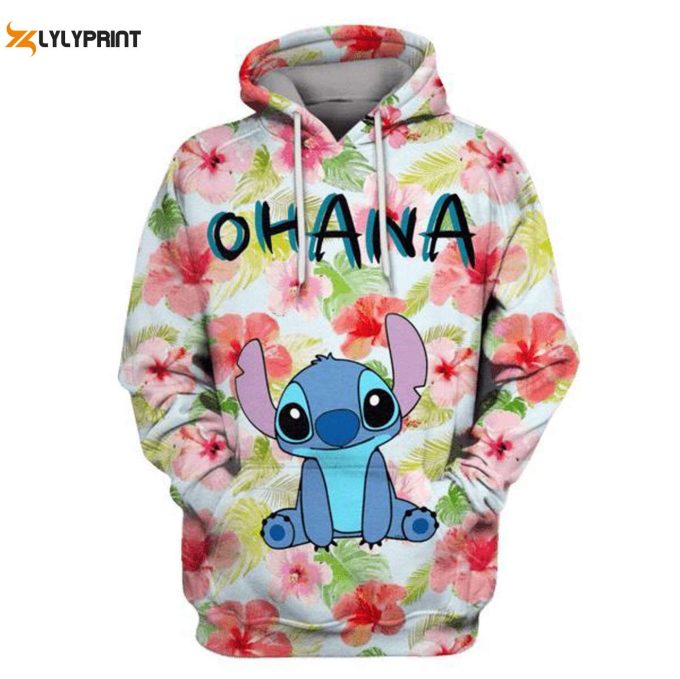 Shop Flowermoonz Stitch Ohana Hoodies T-Shirts &Amp;Amp; Zip Hoodies – Trendy Apparel