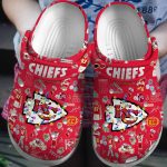 Christmas Crocband Clogs: Comfortable Kansas City Chiefs NFL Footwear for Men Women & Kids