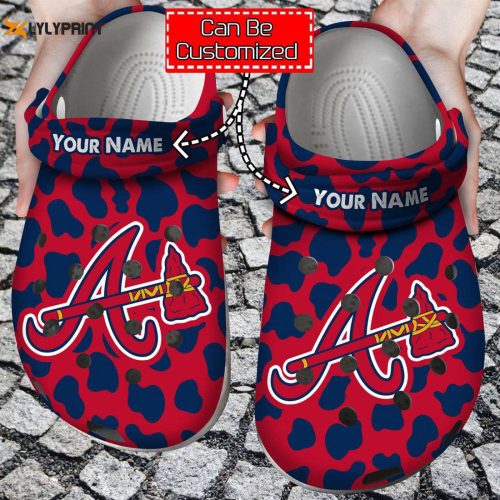 Custom Atlanta Braves Cow Animal Print CrocbandCrocs: Stylish Footwear Merch