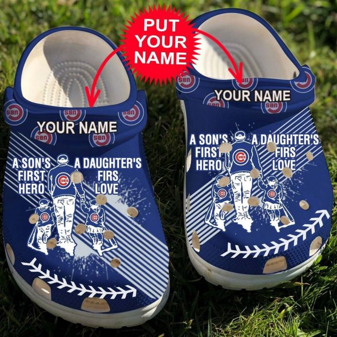 Get Customized Mlb Chicago Cubs Crocband Clogs For Dad &Amp; Son Daughter