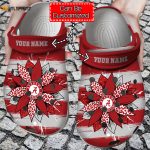 Custom Atlanta Braves Sunflower Print CrocbandCrocs for Sport: Personalized Basketball University MLB Shoes