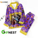 Cozy Friends Button Down Pajamas Set – Perfect Women s Gift for Christmas