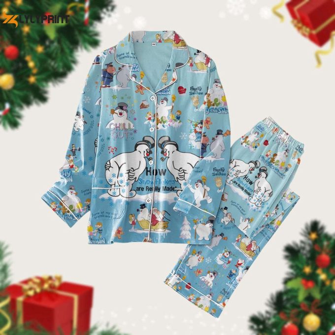 Frosty And Friends Pyjamas: Disney Movie Xmas Pj Set For Women And Men – Christmas Thick Pajamas