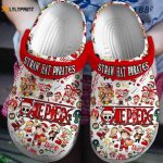 Funny & Stylish Straw Hat Pirates One Piece Christmas Clogs: Unique Holiday Footwear