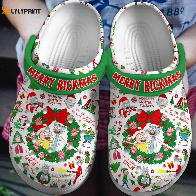 Fun &Amp;Amp; Festive Rickmas Cartoon Clogs For Kids &Amp;Amp; Adults – Perfect Christmas Footwear!