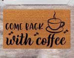 Personalized Last Name Doormat: Perfect Gift for Coffee Lovers Christmas Wedding Anniversary & Home Décor