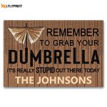Personalized Custom Doormat for Homewarming Christmas Gift – Grab Your Dumbrella Book Reading