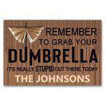 Personalized Custom Doormat for Homewarming Christmas Gift – Grab Your Dumbrella Book Reading