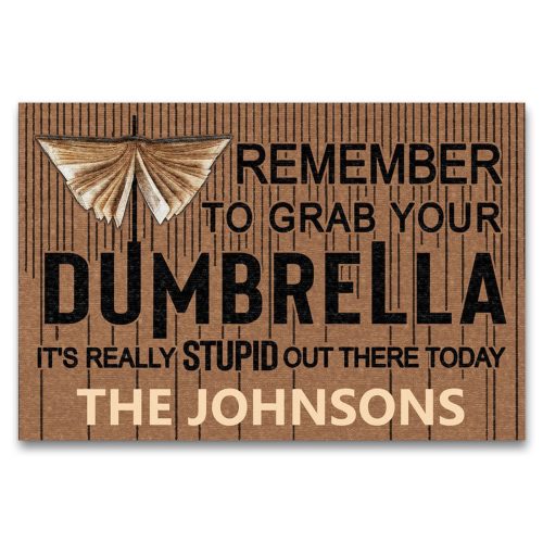 Personalized Custom Doormat for Homewarming Christmas Gift – Grab Your Dumbrella Book Reading