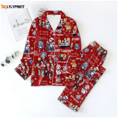 Cozy & Festive: GRAN Christmas Button Down Pajamas LA – Perfect for Holiday Comfort!