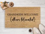 Personalized Grandkids Welcome Coir Doormat: Perfect Housewarming & Christmas Gift Personalized Grandkids Welcome Coir Doormat: Perfect Housewarming & Christmas Gift