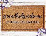GrandKids Welcome Doormat – Perfect Grandparents Gifts for Christmas & Housewarming