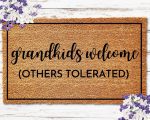GrandKids Welcome Doormat – Perfect Grandparents Gifts for Christmas & Housewarming