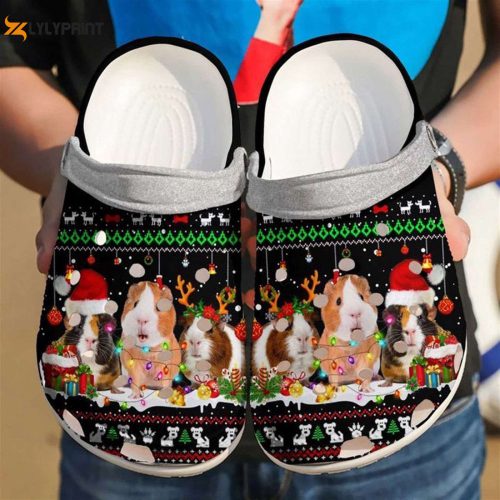 ChristmasCrocs Guinea Pig Crocband Clog Shoes for Men & Women – Festive & Comfy Footwear