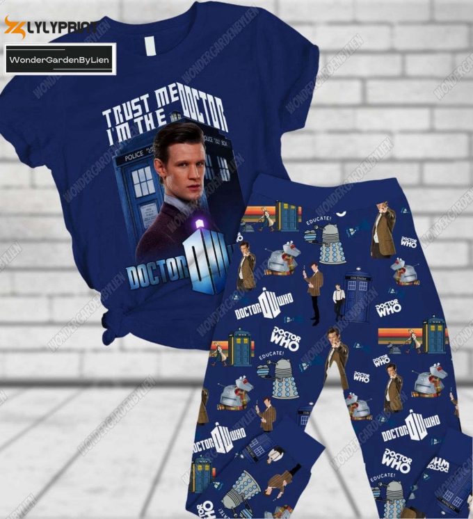 Doctor Who Halloween Pajamas Set &Amp;Amp; T-Shirt Pants – Perfect Dr Who Gift For Movie Women