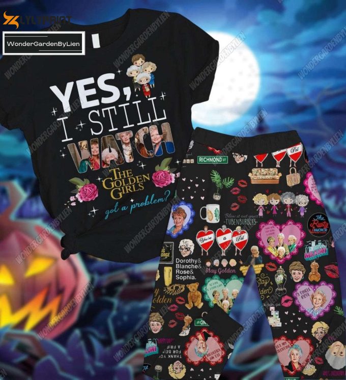 Stay Golden With Halloween Golden Girls Movie Pjs Set &Amp;Amp; T-Shirt Pants – The Golden Ghouls Collection