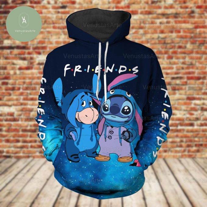 Disney Halloween Stitch And Eeyore Hoodie – Spooky Disneyland Trick Or Treat Shirt