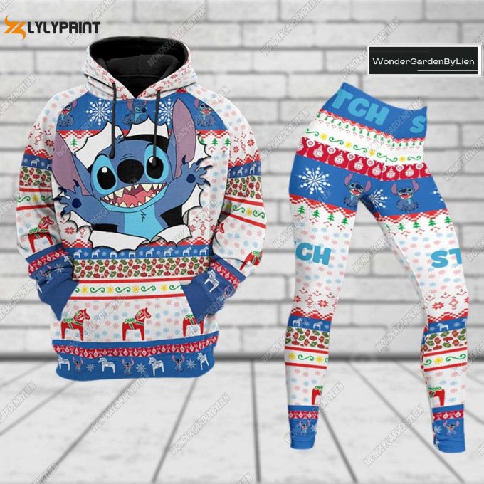 Disney Stitch Halloween Legging Hoodie: Unisex Cartoon Hoodie Women S Leggings &Amp;Amp; Horror Gift For Girlfriend