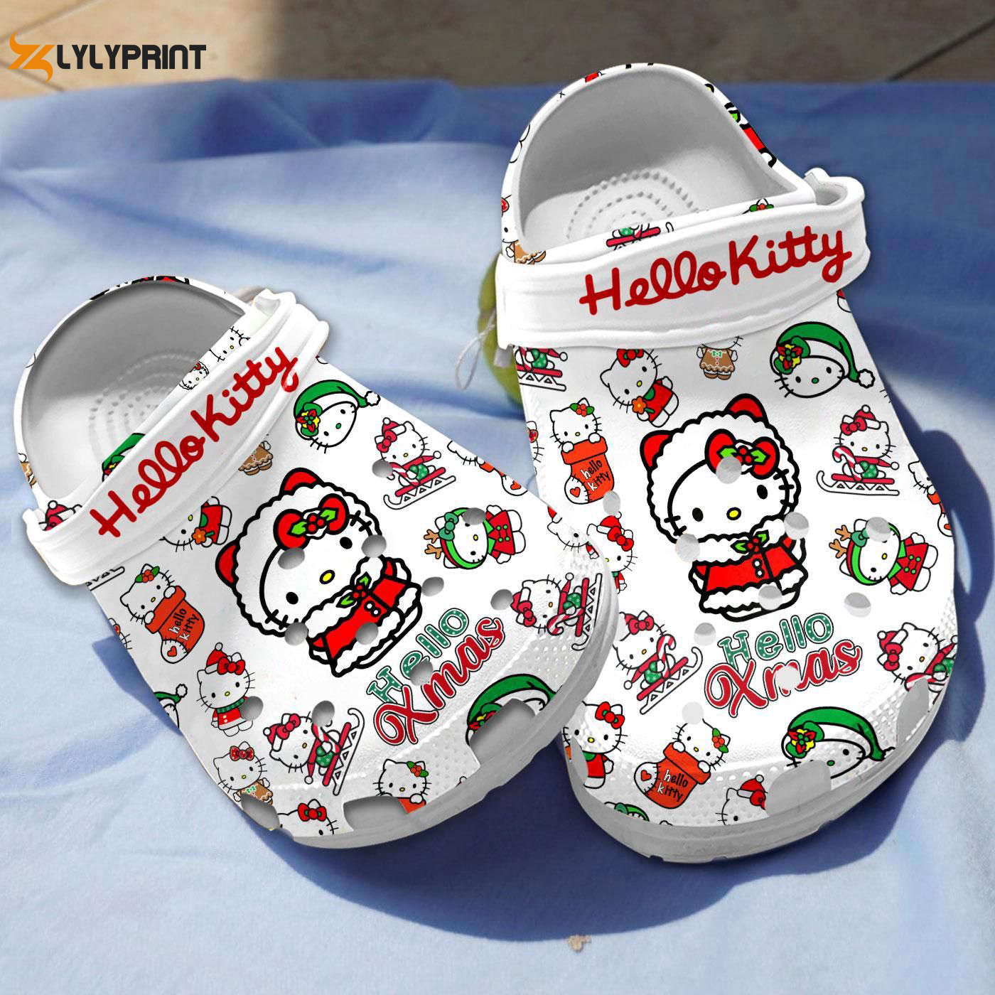 Hello Kitty Christmas White Clogs for Kids & Adults – Festive Footwear for the Holidays Hello Kitty Christmas White Clogs for Kids & Adults – Festive Footwear for the Holidays