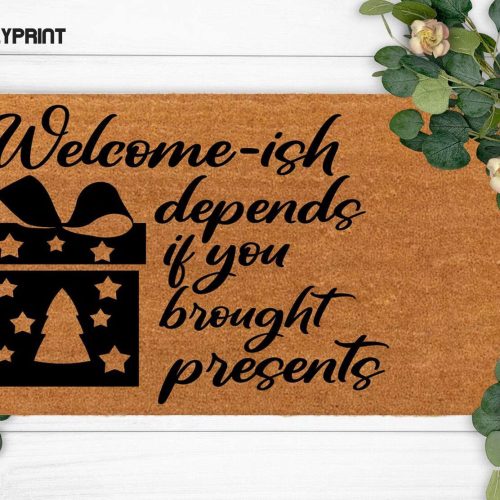 Personalized Hi Doormat - Custom Family Name Rug for Wedding & Christmas Gifts