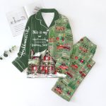 Stylish HM Christmas Button Down Pajamas TL: Cozy Festive Sleepwear