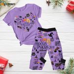 Hocus Pocus Halloween Pajamas Set – Sanderson Witches Holiday Sleepwear: Disney Witch & Horror Movie Shirt