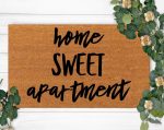 Home Sweet Apartment: Housewarming & Closing Gift Welcome Mat Front Doormat – Perfect for New Home Christmas Decoration & Winter