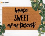 Home Sweet Apartment: Housewarming & Closing Gift Welcome Mat Front Doormat – Perfect for New Home Christmas Decoration & Winter