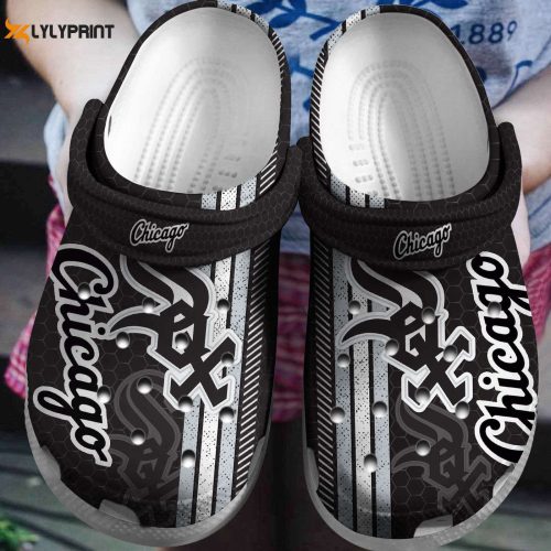 Shop Stylish Chicago White Sox Black WhiteCrocs Shoes – Trusted Online Store