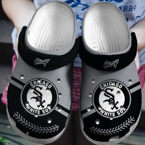 Shop Stylish Chicago White Sox Grey-BlackCrocs Clog Shoes Online – Trusted MLB Team Merchandise